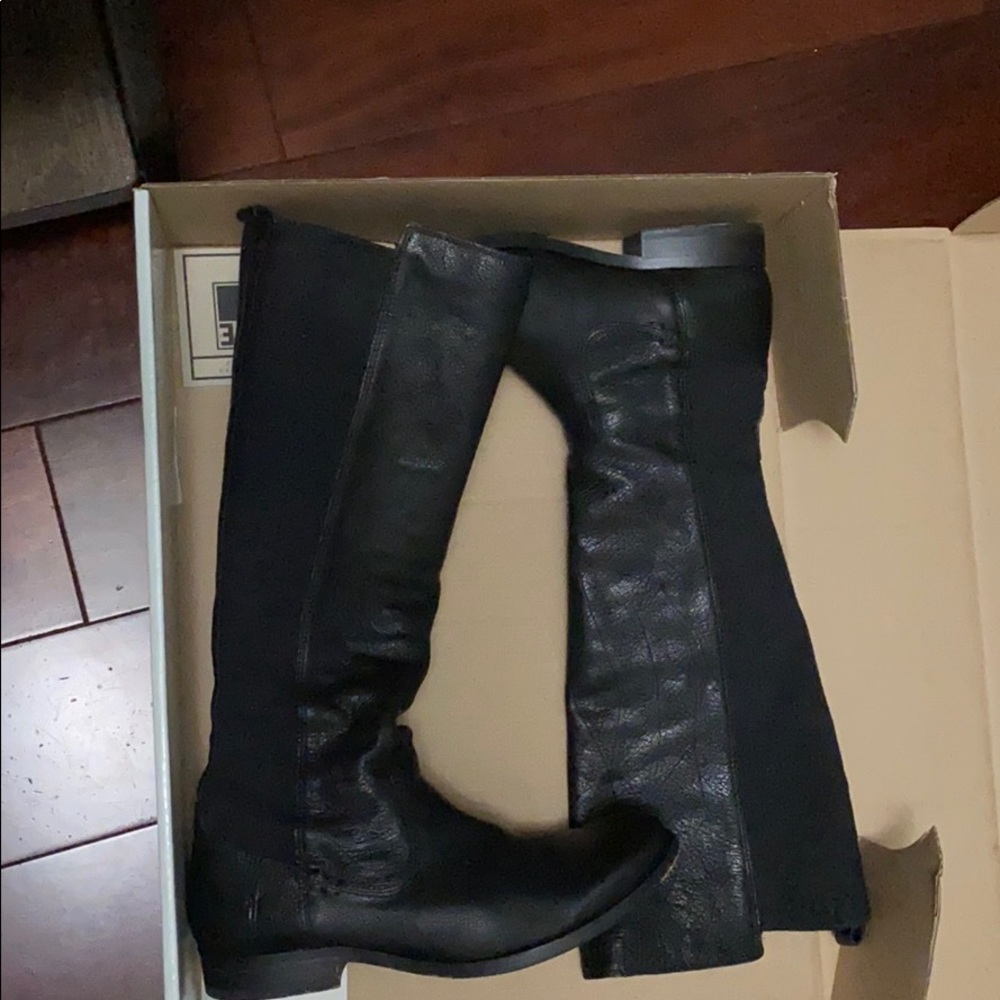 Frye Black High Boots.